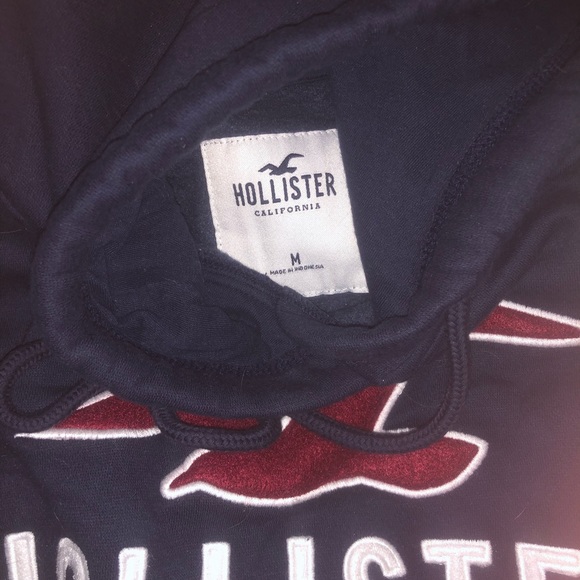 navy hollister hoodie - Picture 2 of 2